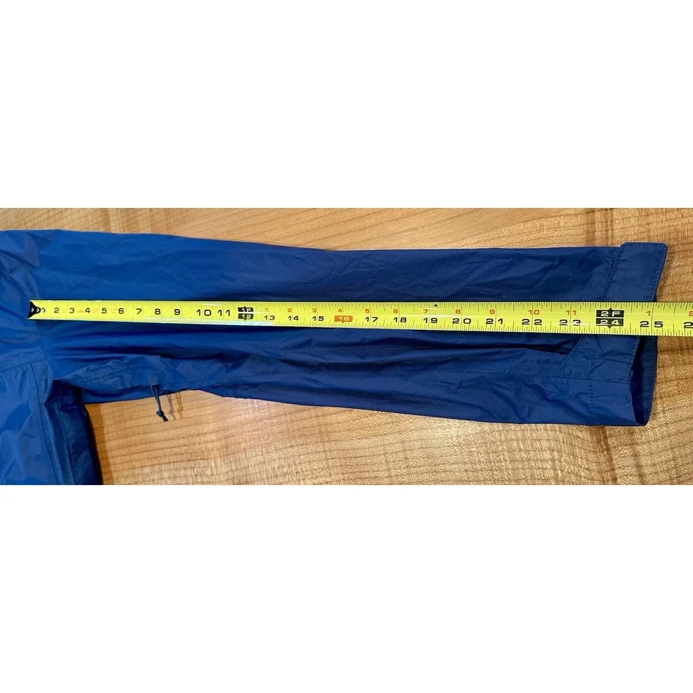 The North Face DryVent Jacket Mens Blue Hooded Rain Windbreaker Shell Size L